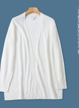 V1213外贸欧美单时尚女士针织开衫新款V领无扣宽松百搭中长款上衣