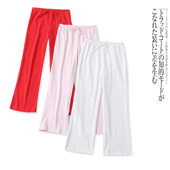 针织裤 松紧腰系带宽松直筒长裤 新款 S5630外贸欧美单女士休闲裤