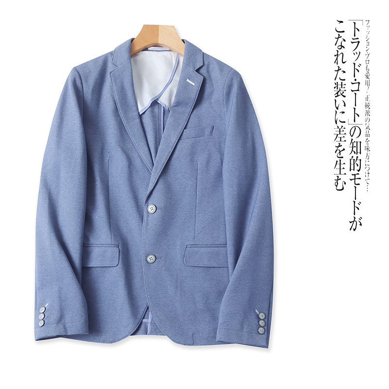 外贸欧美单潮流男士休闲西装春季新款翻领单排扣宽松通勤风外套