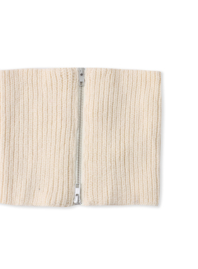 D4996外贸时尚女士针织围脖冬季新款拉链设计加厚保暖护颈假领