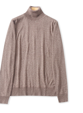 EE9535外贸欧美男士高领毛衣冬季新款套头纯色宽松百搭打底针织衫