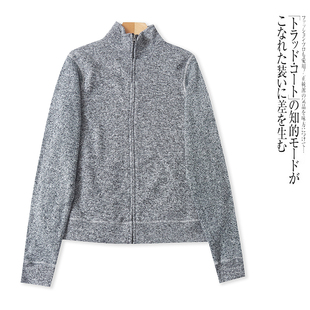 F4890外贸欧美单女士卫衣开衫外套新款立领拉链加绒修身显瘦上衣