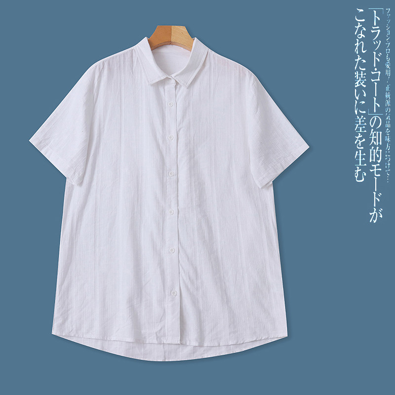 EE5899外贸欧美男女同款短袖衬衫夏季新款翻领单排扣宽松休闲衬衣