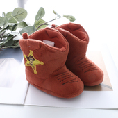 TH551外贸欧美单儿童小童宝宝地板鞋 棉鞋 冬款 高筒平底防滑保暖鞋