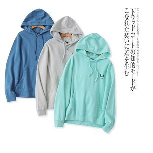 连帽套头加绒宽松学院风上衣 新款 外贸日单男女情侣款 卫衣2025秋季