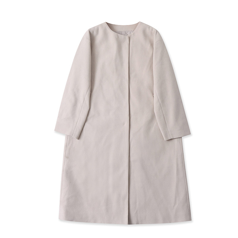 G7560外贸日单女士夹棉加厚呢大衣冬款半圆领气质长款毛呢外套,女装/女士精品,毛呢外套,淘宝优惠券,粉丝福利购,淘宝优惠卷