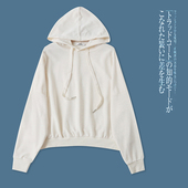 L4209外贸日单女生卫衣新款 连帽套头纯色休闲宽松慵懒风显瘦上衣
