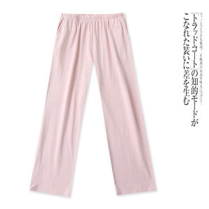 F5284外贸欧美女士休闲裤春季新款松紧腰宽松纯色百搭直筒裤长裤