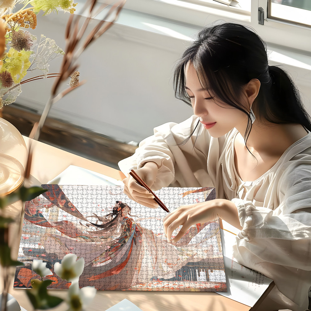 迷你高难度1000片塑料拼图儿童高档材质不易折断成人减压益智玩具