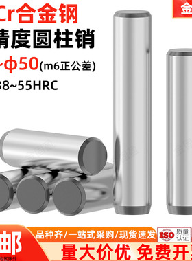 金固盈40Cr合金钢正公差圆柱销高精度定位圆销子淬火销钉GB119.2