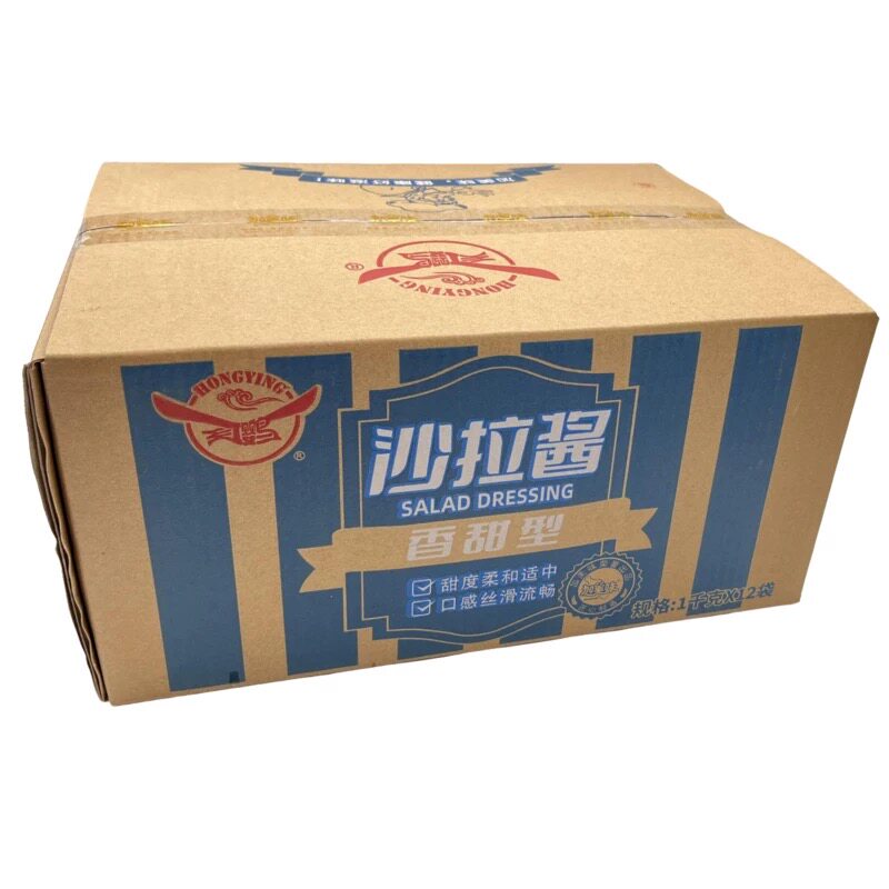 加美味红鹦香甜沙拉酱1kg*12袋整箱汉堡三明治水果炸鸡讲商用包邮