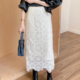 秋冬季 a字裙 包臀裙法式 蕾丝半身裙女高级感裙子大码 长裙2025新款