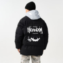 宽松百搭棉衣 连帽棉服冬季 美式 万圣节主题保暖假两件拉链款