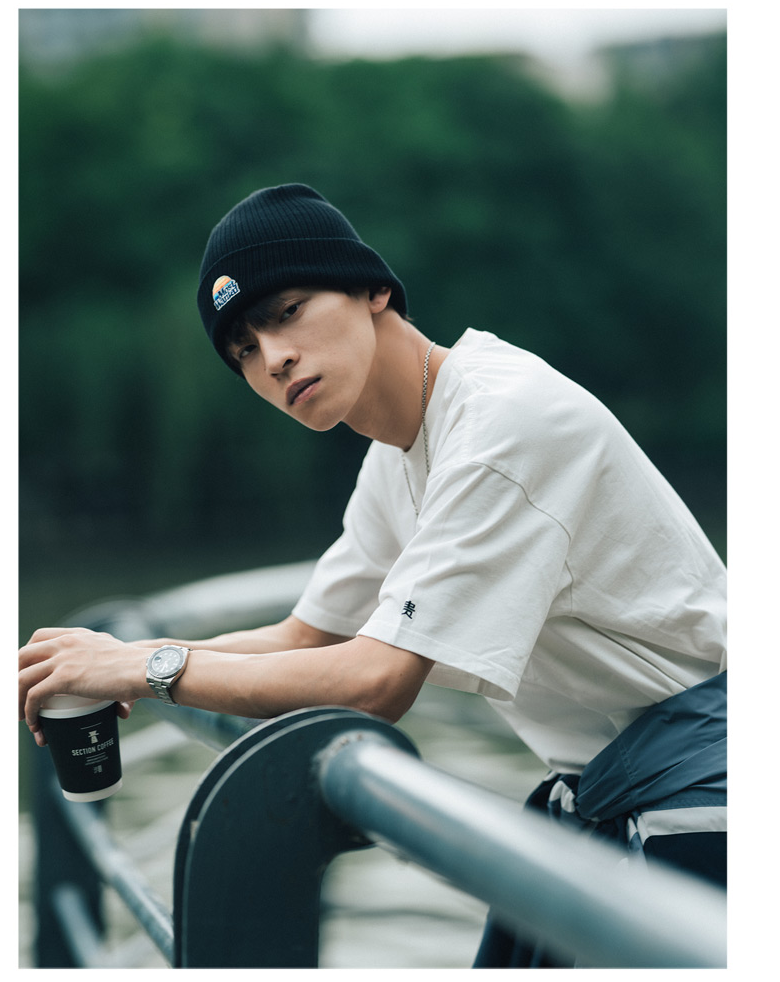 MostwntedLab 20FW国潮彩虹刺绣新疆棉针织帽嘻哈情侣冷帽MWTD