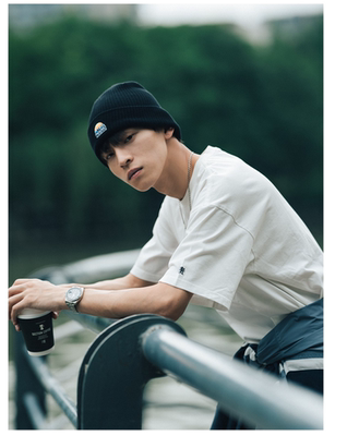 MostwntedLab 20FW国潮彩虹刺绣新疆棉针织帽嘻哈情侣冷帽MWTD