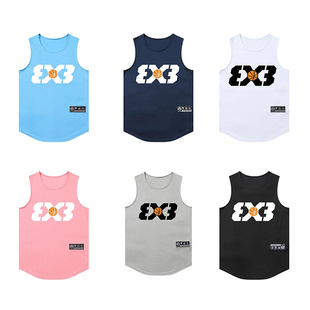 BRSLAB 813SCT 美式 运动篮球背心男女坎肩 字母印花速干运动背心