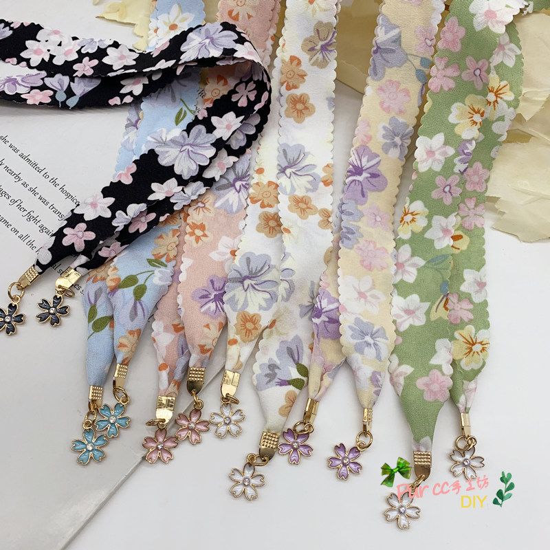 日系和风樱花吊坠腰带绳百搭女瘦腰绑带服装配饰系蝴蝶结腰部装饰