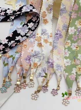 日系和风樱花吊坠腰带绳百搭女瘦腰绑带服装配饰系蝴蝶结腰部装饰