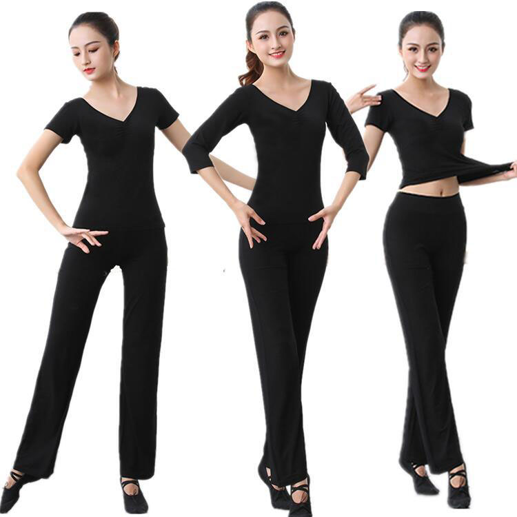 2019 new pattern Yoga suit summer modal Practice dance Catwalk Etiquette Body train clothing blackin the Sports/Yoga/Fitness/Fans supplies , Yoga , Yoga clothes  category - from Buy2taobao.com to provide professional Taobao agent buy service