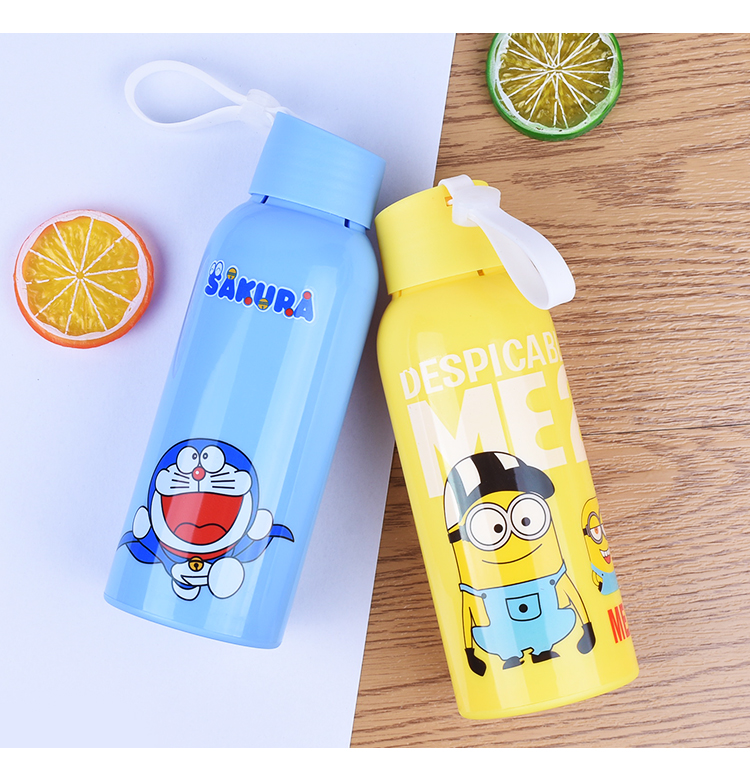 卡通玻璃水杯【颜色随机发】