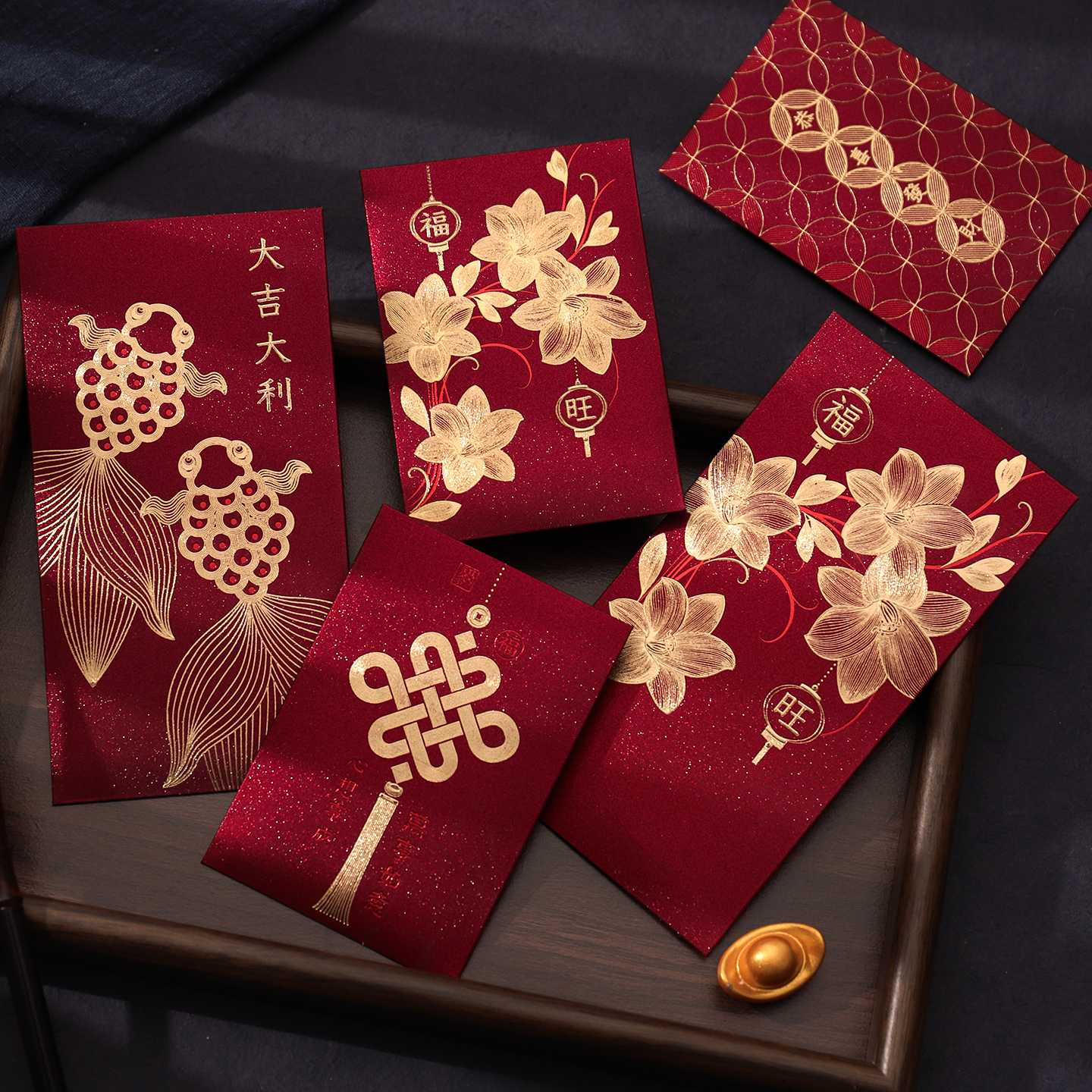 2026新款红包袋新年过年个性创意轻奢烫金通用利是封马年春节定制