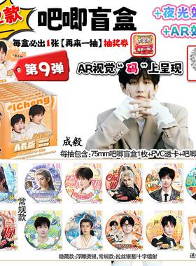 成毅周边吧唧盲盒AR卡片透卡盲抽