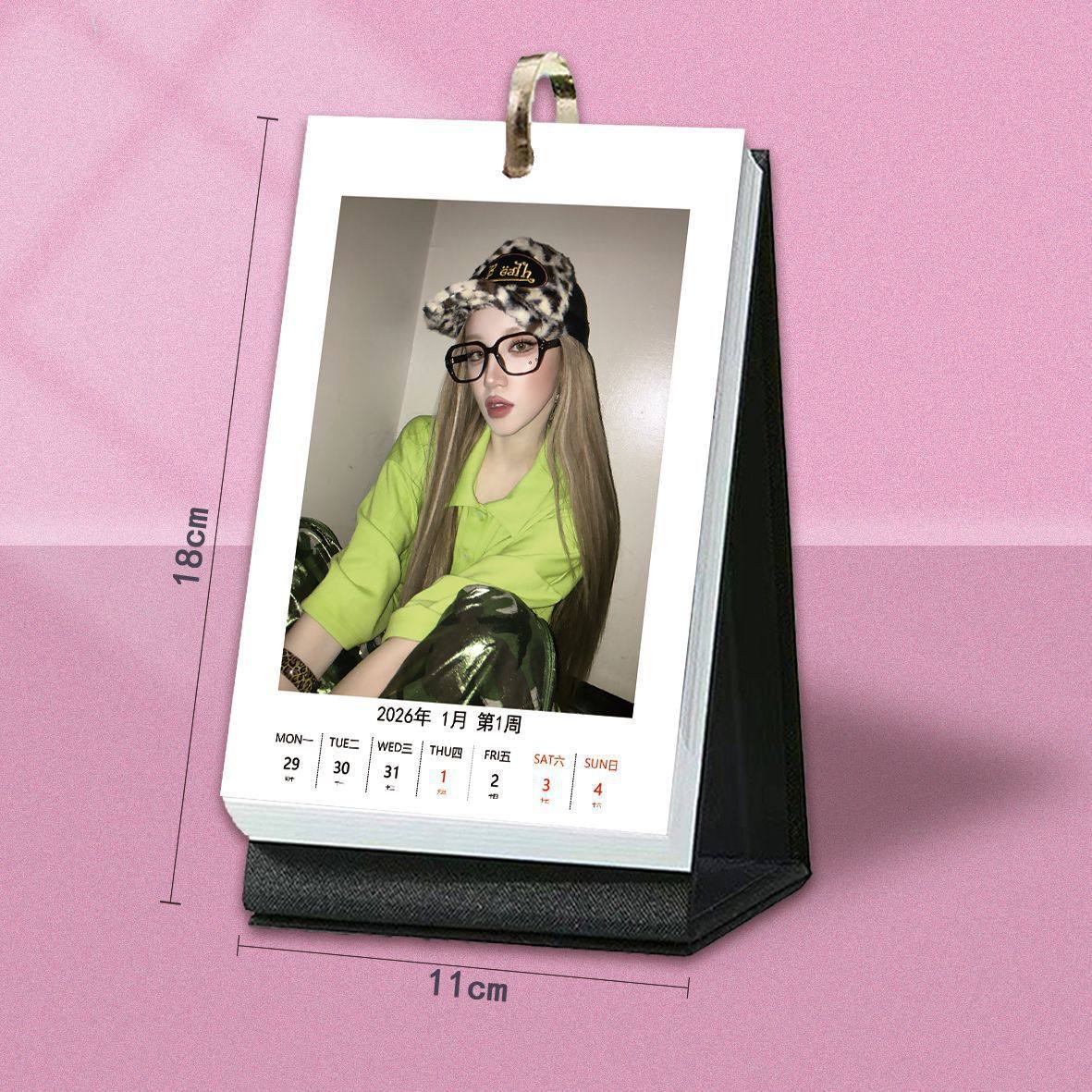 宋雨琦台历2026年新款周历小卡