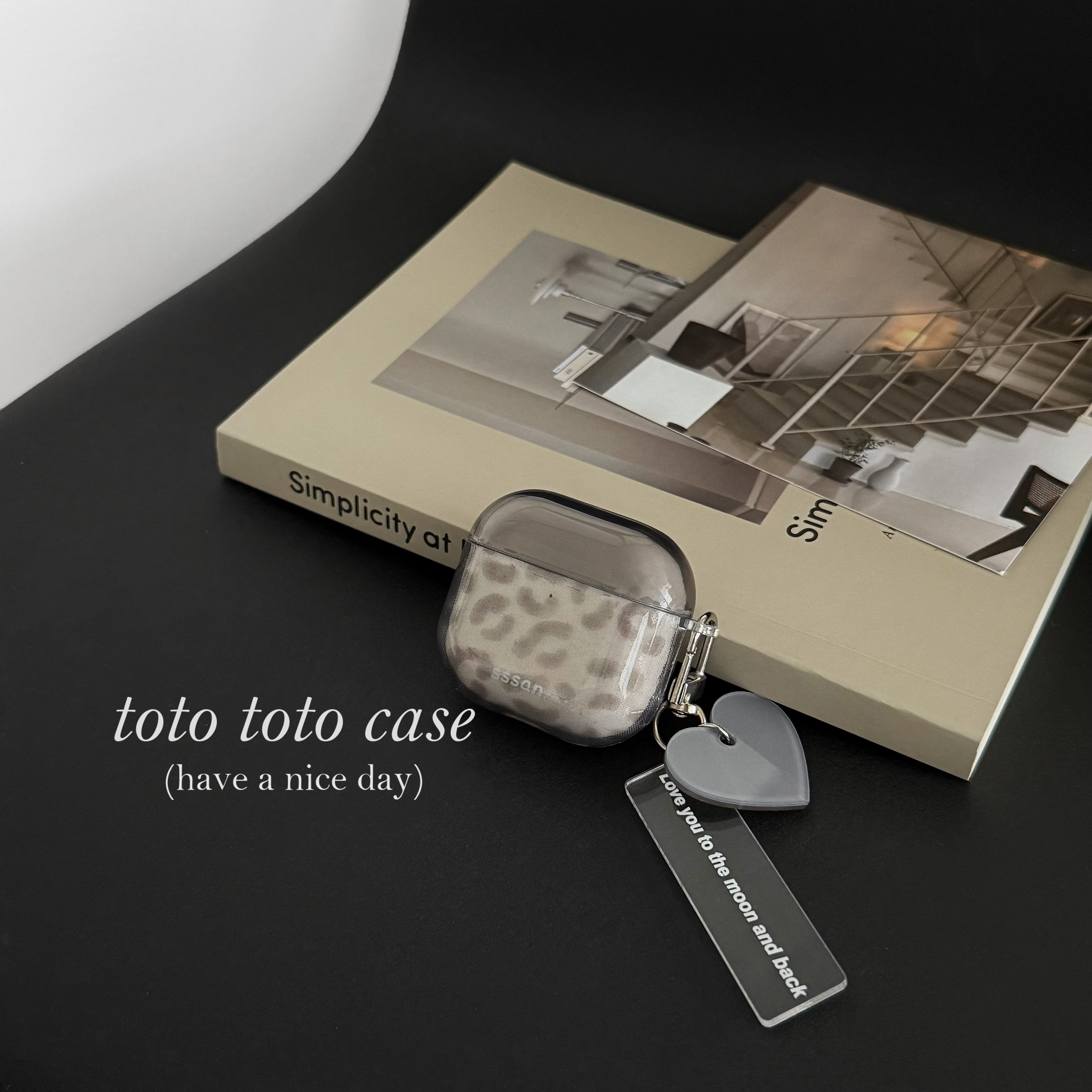 复古半透灰豹纹AirPods4代耳机套