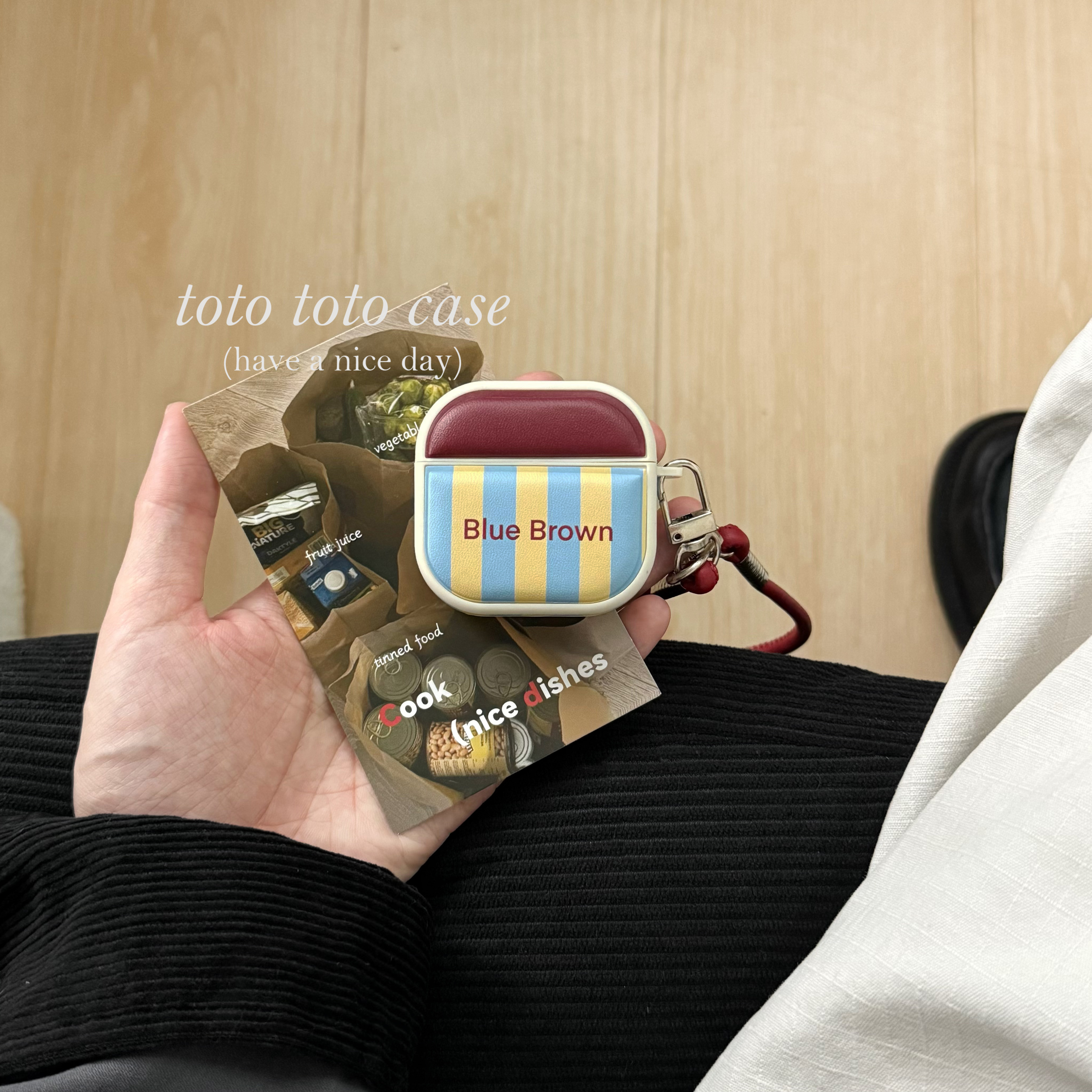 撞色条纹适用Airpodspro3耳机套