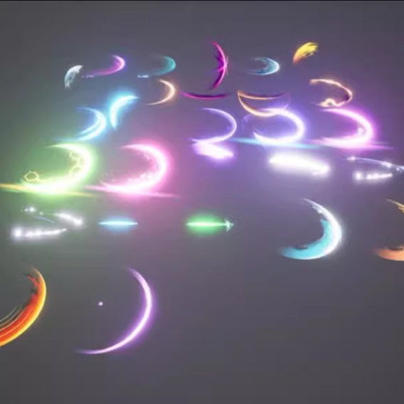 Sword Slashes Vol.1 - Niagara_UE特效刀光_支持版本5.0-5.4