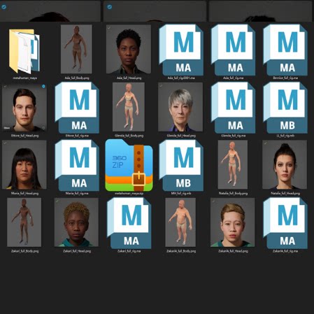 Metahuman-MAYA工程3D模型包