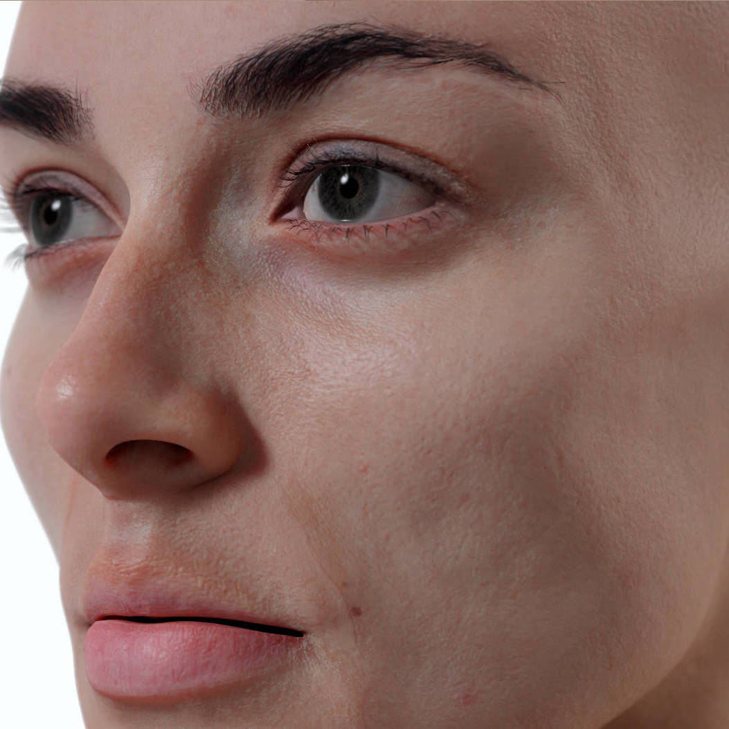 3D Scan Store 扫描模型 3种体型女人基础模型