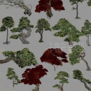23个黑神话悟空游戏道具树木植物3d模型素材模型3dmaxfbx模型