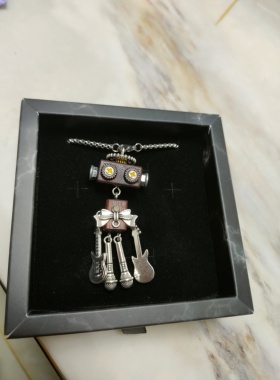 木小魔朋克机器人木质DIY材料包阿呆麦霸情侣亲子手作包