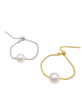 网红精致超仙豆豆链针式调节戒指