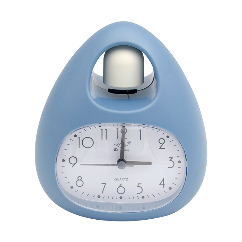 静音简约台式卧室床头创意学生音乐电子机械铃卡通指针夜光闹钟