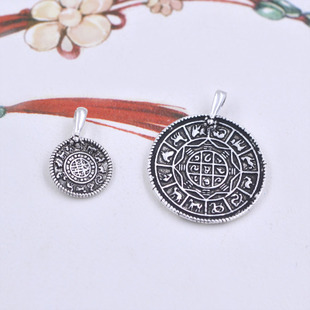 卓越银庄女925银八卦厂家直销