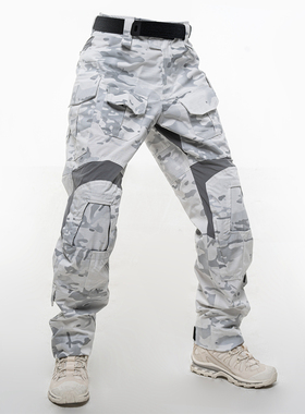 [TRN]BACRAFT黑灰工业雪地迷彩G3多功能MCAP战术裤作训裤男士户外