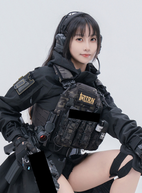 [TRN]BAC黑灰工业儿童女生武装娘小型 战术娘背心QPC2.0