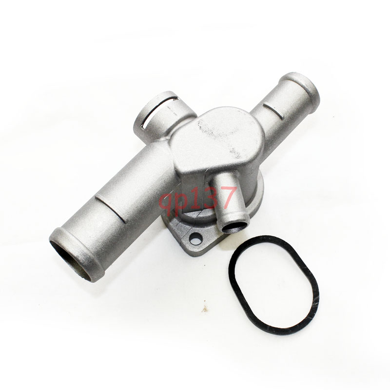 适用于速腾途安宝来 奔腾B50 缸盖四通五通水管接头 铝制缸盖五通