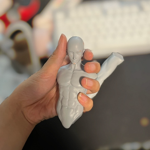 【琥珀川】原创·鬼琥 正比男体模 通用超轻粘土软陶 体模 模具