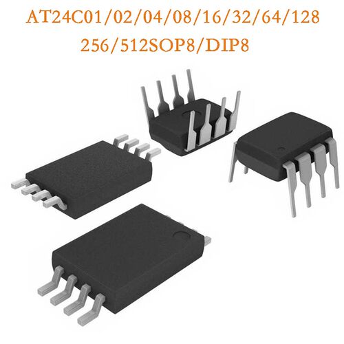 AT24C02 04 08 16 32 SOP8 64 128 256 512 DIP8存储器芯片EEPROM