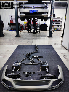 迈腾改装汽车排气管中尾段，森德智能阀门遥控声浪 CENDE不锈钢