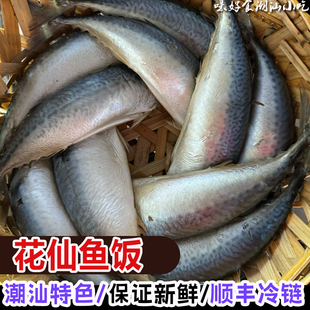 花仙鱼饭1斤潮州小吃潮汕特产美食打冷鱼饭熟鱼青花鱼饭早餐杂咸