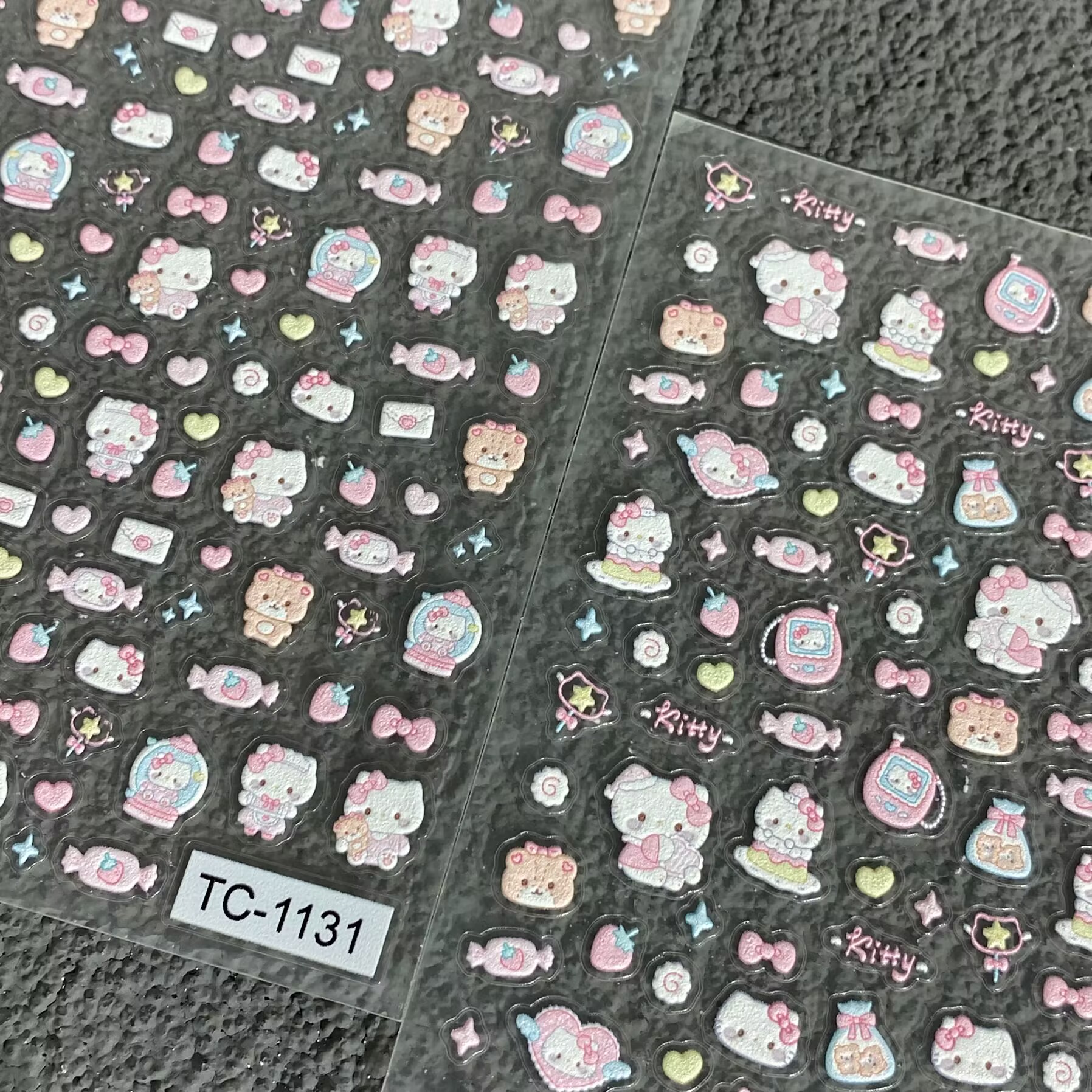 HelloKitty凯蒂猫立体浮雕美甲贴