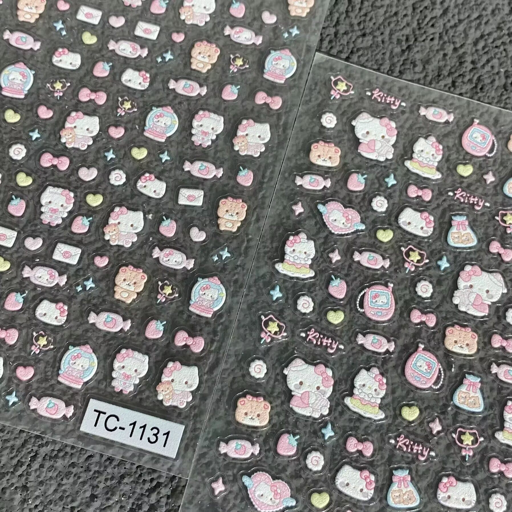 可爱凯蒂猫KT猫Kitty立体浮雕美甲贴纸少女心ccd手机壳diy装饰贴,彩妆/香水/美妆工具,美甲工具,淘宝优惠券,粉丝福利购,淘宝优惠卷