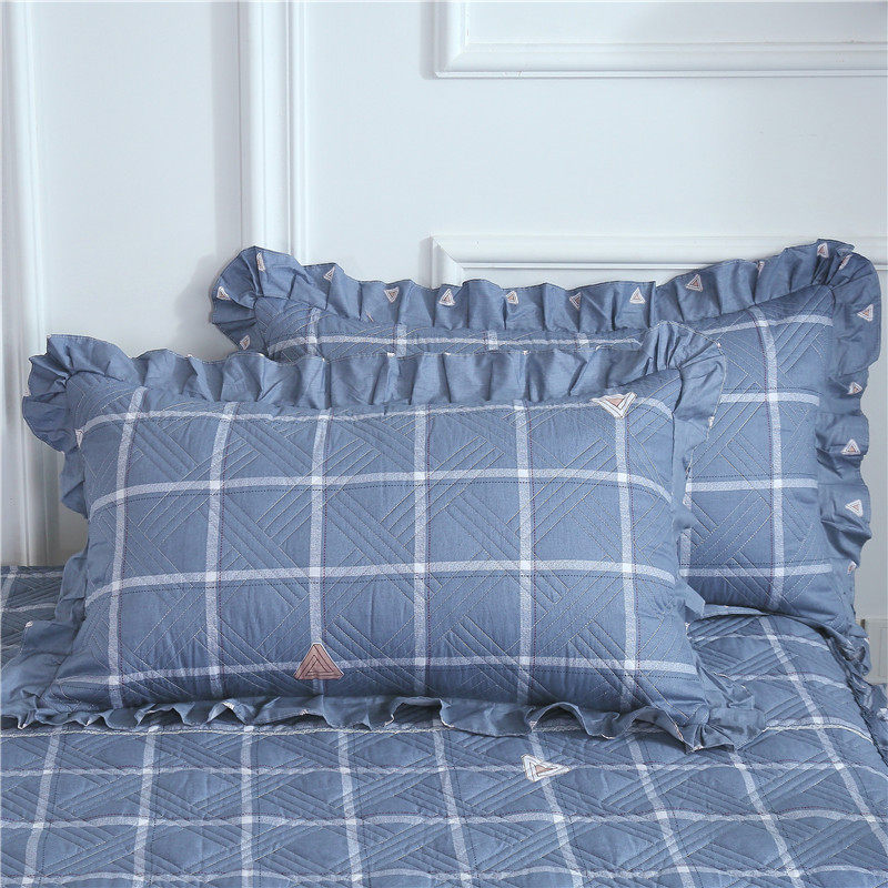 纯棉夹棉加厚全棉单人拉链枕头套