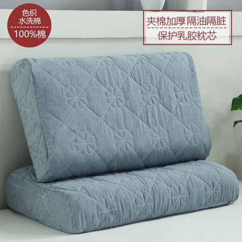 精灵羽不褪色不起球夹棉加厚枕套