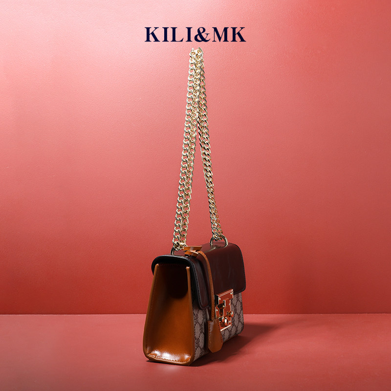 KILI＆MK高級感女包包2021新款大牌奢侈印花品真皮鏈條斜挎小方包在類目 箱包皮具/熱銷女包/男包, 胸包中 - 來自Buy2taobao.com提供專業的淘寶代購服務