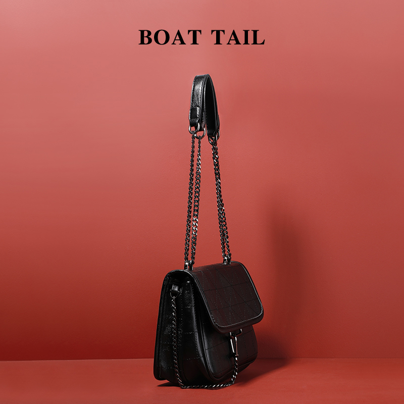 BOAT TAIL&CK高级感真皮包包女式2025新款高端大气大容量流浪包